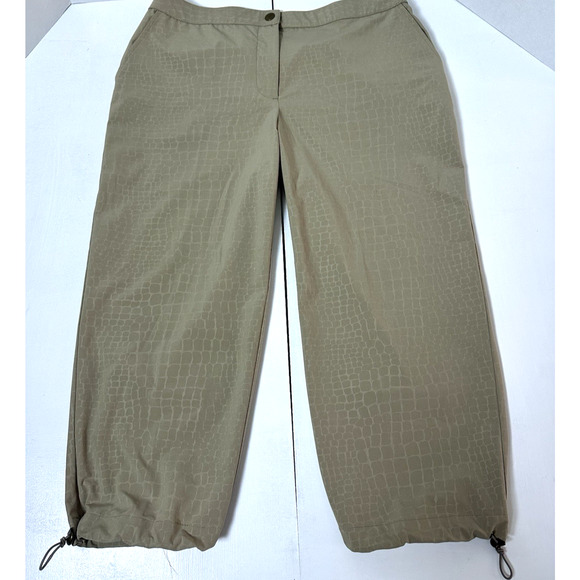 Chico Weekends Women's Tan Beige Capris with Pull Cord Size 0.5 Chico's - Picture 2 of 16